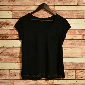 Express | blouse with beaded hem - size S
